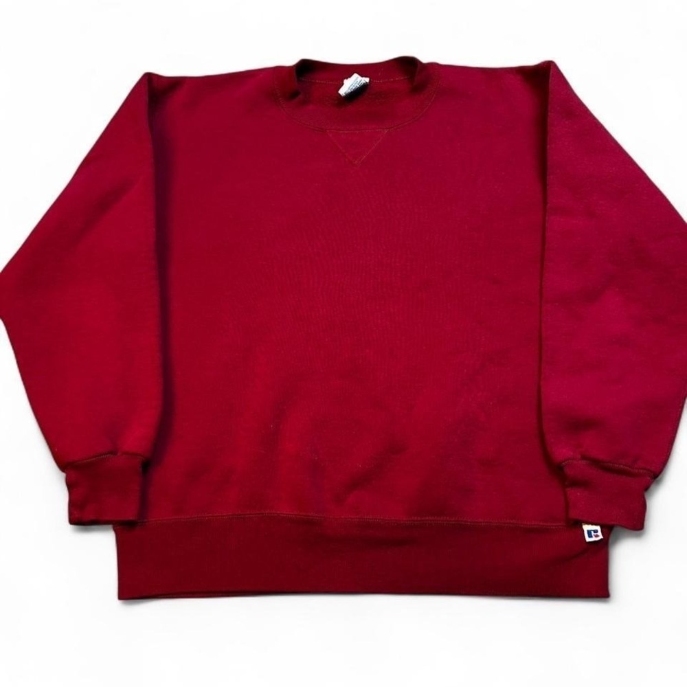 Vintage Russell Athletic 90s‎ made in USA red crewneck sweatshirt size medium